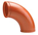 Victaulic Orange Grooved Painted Advanced Groove System Ductile Iron 90 Degree Elbow 