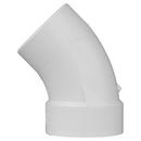 White PVC DWV 45&deg; Street Elbow 