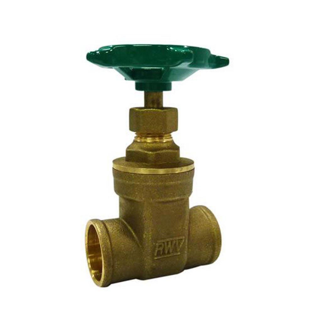 Red-White Valve Brass Solder Gate Valve 