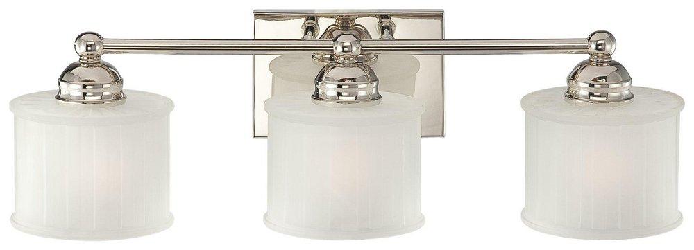 Minka Lavery Polished Nickel 7 in. A19 100 W 3-Light Medium Bracket 