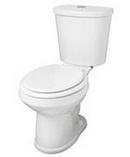 Gerber Plumbing Biscuit 1.6 gpf Dual Flush Round Toilet 