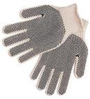 7 ga Size L PVC Coated Cotton and Plastic Agriculture and Assembly Line Production Reusable Gloves in White