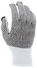 Memphis Glove White 7 ga PVC Coated Cotton and Plastic Agriculture and Assembly Line Production Reusable Gloves in White 