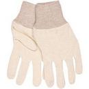 Size L Cotton Jersey Glove in Natural