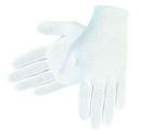 S Size Cotton Blend Reusable Straight Thumb Inspection Glove in White