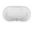 65-3/4 x 43-1/2 in. Combo Drop-In Bathtub with Center Drain in White