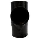 Black No Hub Cast Iron Sanitary Tee 