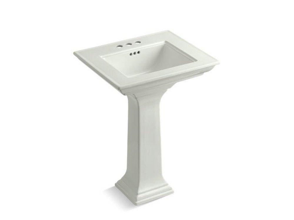 24-1/2 x 20-1/2 in. Rectangular Pedestal Sink and Base in Dune 