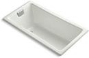 60 x 32 in. Drop-In Bathtub with End Drain in Dune