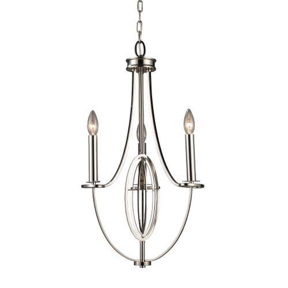 Elk Home Polished Nickel 60W 3-Light Chandelier 