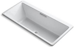 67 x 36 in. Soaker Drop-In Bathtub with Center Drain in White