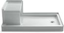 60 in. x 36 in. Shower Base with Right Drain in Ice™ Grey
