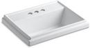 KOHLER White Drop-in Basin 