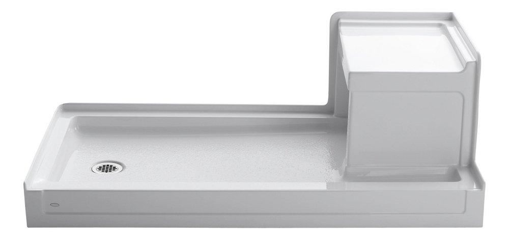 KOHLER White 60 in. Rectangle Shower Base 