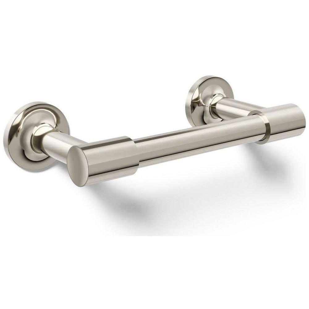 KOHLER Vibrant Polished Nickel 8-3/16 in. Wall Mount Pivoting Toilet Tissue Holder 