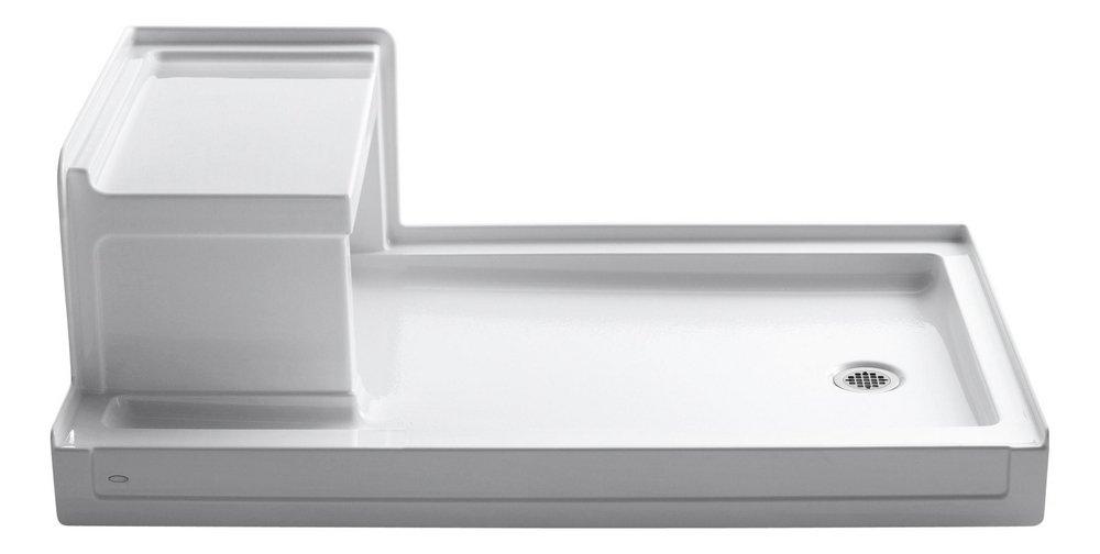 KOHLER White 60 in. Rectangle Shower Base 