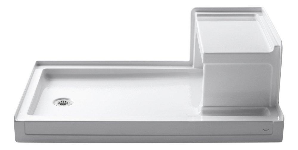 KOHLER White 60 in. Rectangle Shower Base 