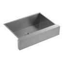 35-1/2 in. Undermount Stainless Steel Single Bowl Kitchen Sink