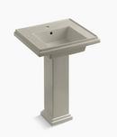 24 x 19-1/2 in. Square Pedestal Sink with Base in Sandbar