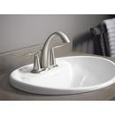 KOHLER Vibrant Brushed Nickel Two Handle Centerset Bathroom Sink Faucet with Metal Pop-Up Drain 