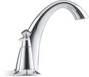 KOHLER Polished Chrome Two Handle Widespread Bathroom Sink Faucet with High Arc Spout 