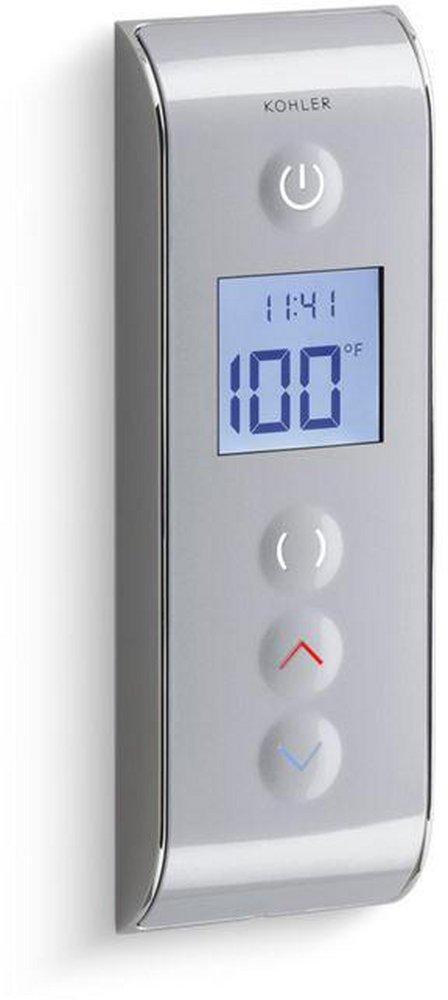 KOHLER Satin Chrome with Polished Chrome Digital Shower Interface 