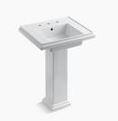 24 x 19-1/2 in. Rectangular Pedestal Sink with Base in White