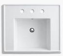 KOHLER White Pedestal Bathroom Sink 