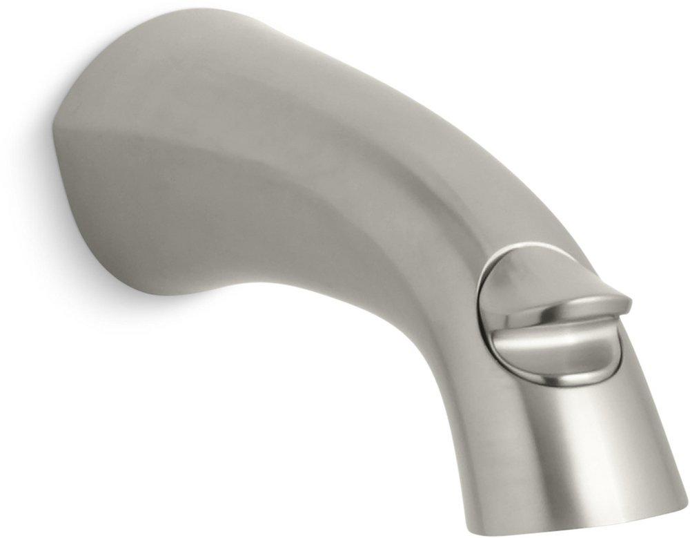 KOHLER Vibrant&reg; Brushed Nickel Wall Mount Tub Spout with Diverter 