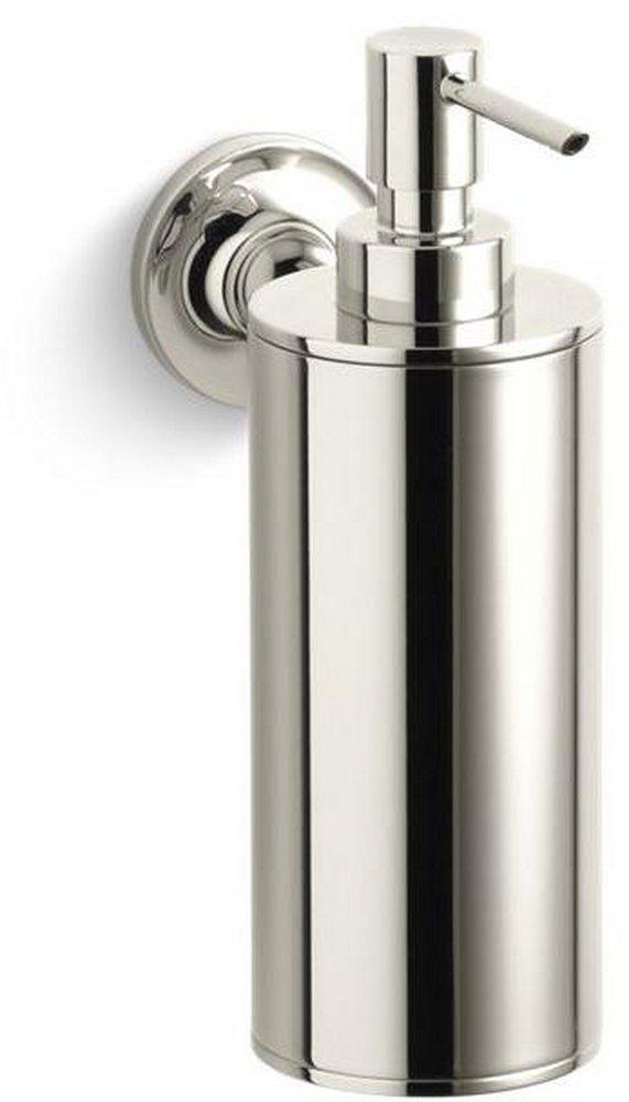 KOHLER Vibrant&reg; Polished Nickel Wall Mount Soap and Lotion Dispenser 