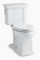 KOHLER White 1.28 gpf Elongated Floor Mount Two Piece Toilet 