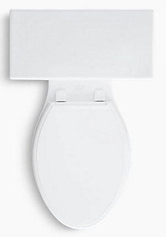 KOHLER White 1.28 gpf Elongated Floor Mount Two Piece Toilet 