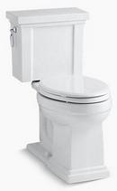 KOHLER White 1.28 gpf Elongated Floor Mount Two Piece Toilet 