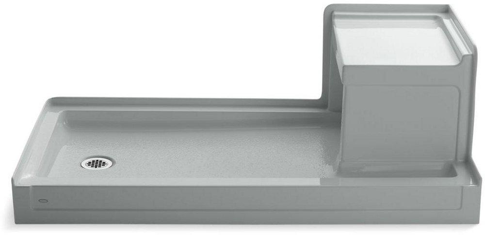 KOHLER Ice&trade; Grey 60 in. Rectangle Shower Base 