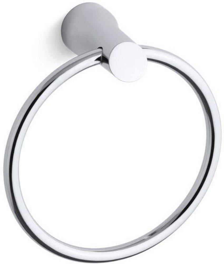 KOHLER Polished Chrome Round Closed Towel Ring 