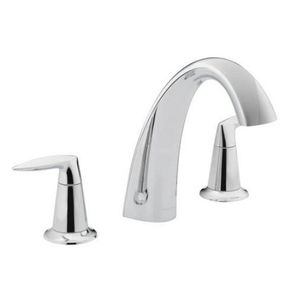 KOHLER Polished Chrome Two Handle Roman Tub Faucet Trim Only 