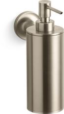 KOHLER Vibrant&reg; Brushed Bronze Wall Mount Soap and Lotion Dispenser 