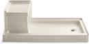 60 in. Rectangle Shower Base in Almond