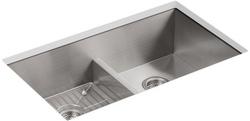 33 in. Dual Mount Stainless Steel Double Bowl Kitchen Sink