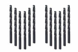 15/64 x 15/64 x 3/8 in. 3-Flat Jobber 12 Piece