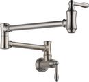 Delta Faucet Brilliance&reg; Stainless Two Handle Lever Pot Filler 