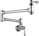 Two Handle Lever Pot Filler in Chrome