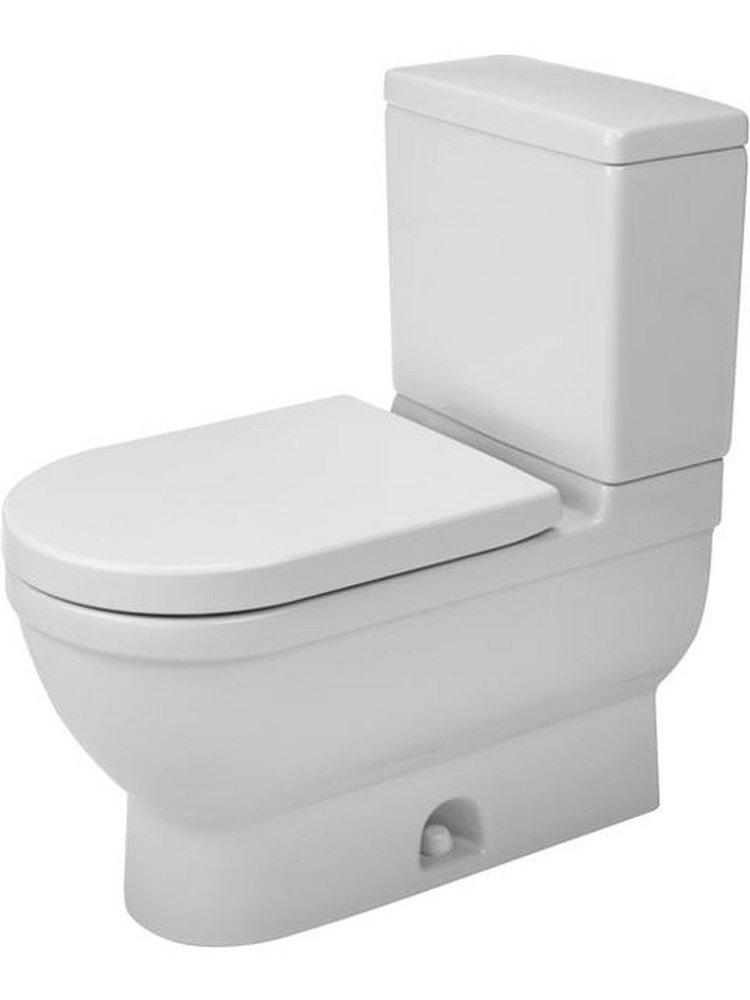 Duravit White 1.28 gpf Elongated Toilet Bowl 