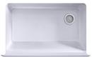 KOHLER White 35-11/16 x 21-9/16 in. Cast Iron Single Bowl Farmhouse Kitchen Sink 