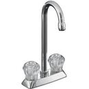 KOHLER Polished Chrome 2.2 gpm Double Lever Handle Bar Faucet with 4 in. Reach 