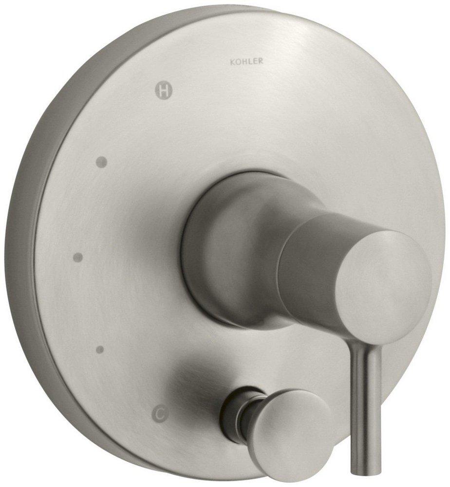 KOHLER Vibrant&reg; Brushed Nickel Diverter Valve Trim Only with Single Lever Handle 