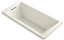 66 x 32 in. Drop-In Bathtub with End Drain in Biscuit