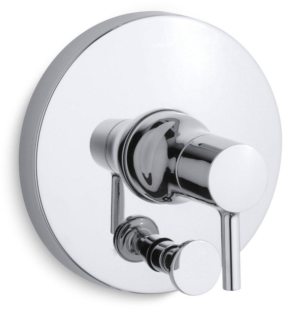 KOHLER Polished Chrome Diverter Valve Trim Only with Single Lever Handle 