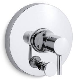 Single Handle Diverter Valve Trim in Polished Chrome
