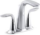 KOHLER Polished Chrome Two Handle Centerset Bathroom Sink Faucet 